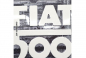 Preview: Blechschild "Fiat 500 rot" - 40 x 30cm